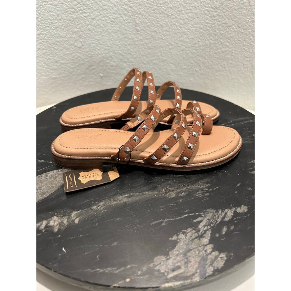 CREVO New $79 Polly Studded Strappy Sandal Leather Uppers - Picture 8 of 11